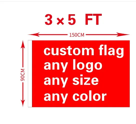 

Custom Flag 3x5FT 100D Polyester All Logo Any Colors Banner Fans Sport Custom Flags Cubs Raider Cowboys we can provide the