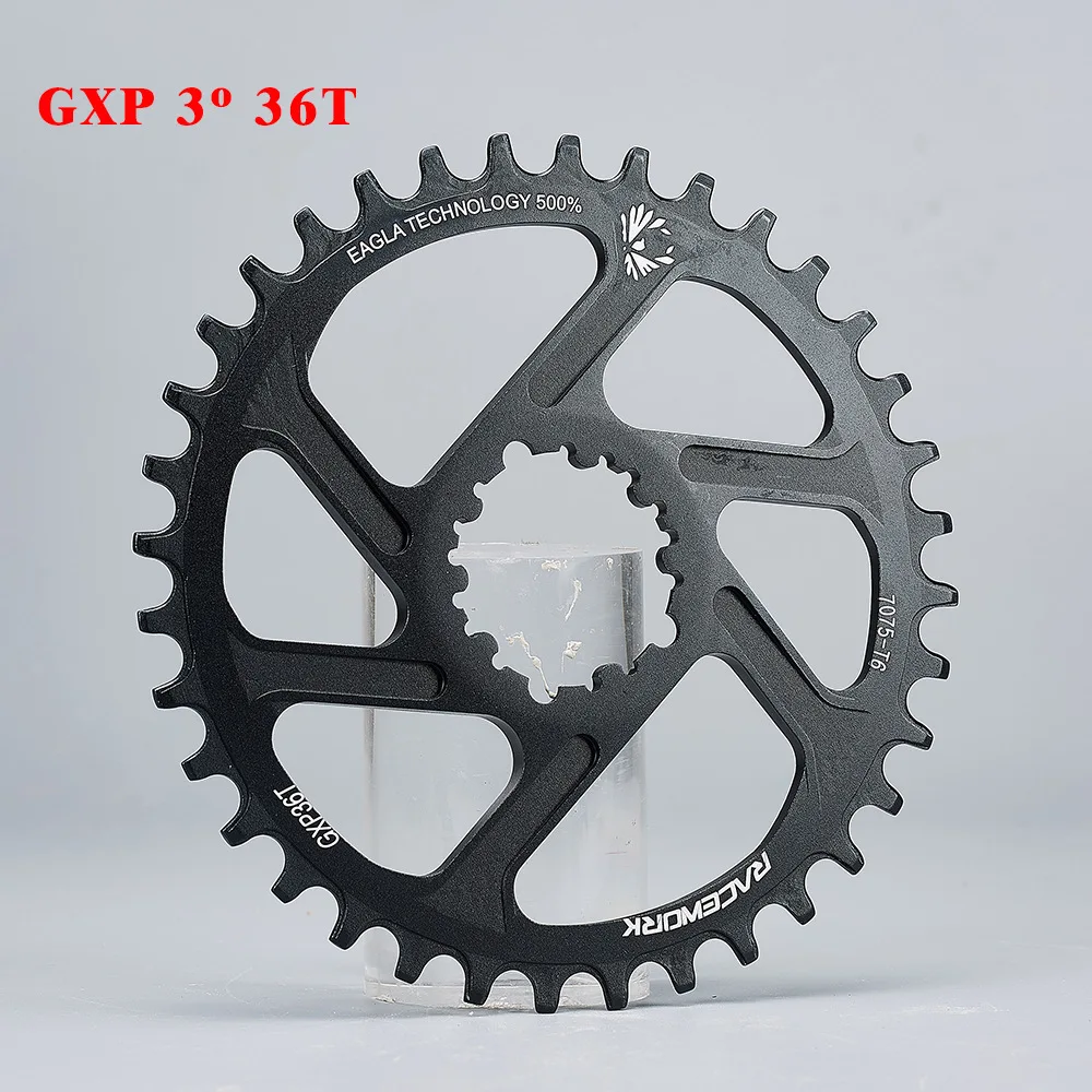 32T 34T 36T 38T узкая широкая велосипедная Звездочка с одной цепью MTB горного велосипеда для SRAM GXP XX1 X9 XO X01 gx Eagle - Цвет: 3mm 36T