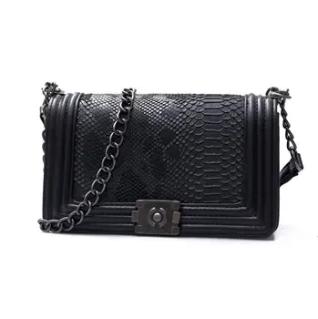 

Fashion Leather Women's Bag 2020 Alligator Vintage Box Female Handbag PU Crossbody Bag for Women Brand Girl Leather Flap Bag