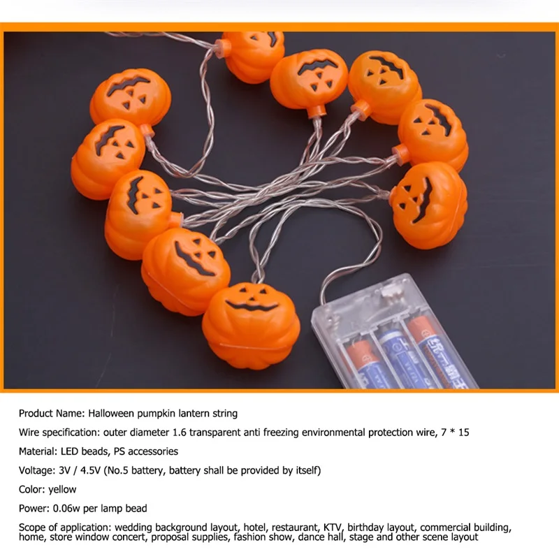 AOSONG Хэллоуин светильник Тыква светодиодный Солнечный водонепроницаемый призрак