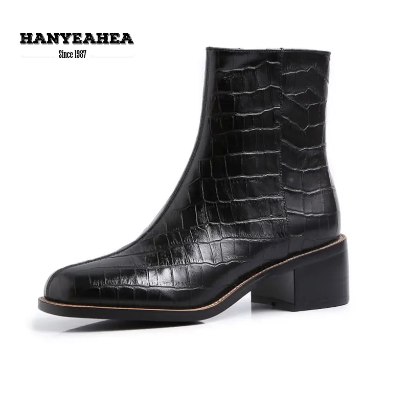 

Zipper Women's Boots Leisure Neutral Female Boot Concise Fashion 33-40 Black Brown 01 Single 02 Velvet Punk Boots