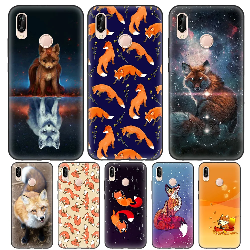 

Black Soft Silicone Bag Cover Case for Huawei P9 P10 P20 P30 Mate 10 20 Lite Pro P Smart Z Plus 2019 Nova Shell Prime Cartoon cu