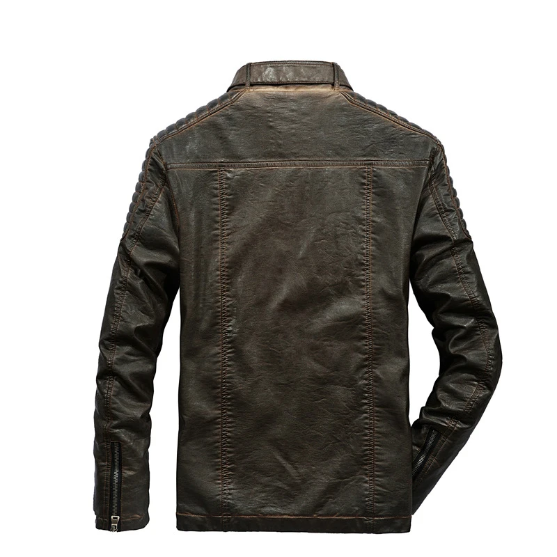 Базовое пальто кожаные куртки Veste Homme ветровка одежда Deri Ceket Moto& Biker толстые молнии PU базовые куртки-бомберы