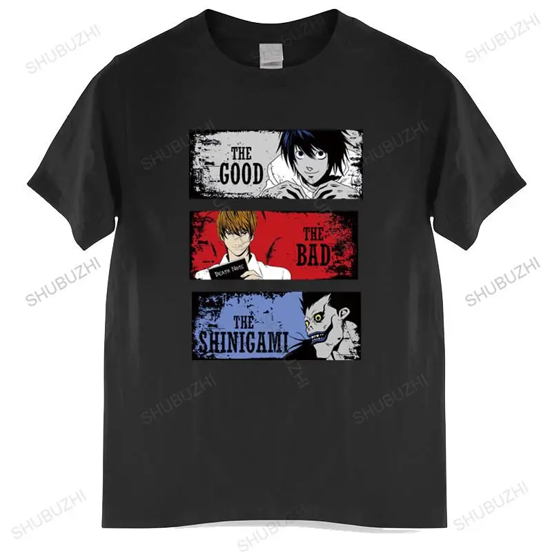 Модная брендовая Футболка мужская Свободная крутая футболка The Good Bad Shinigami