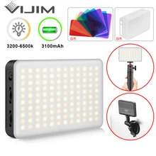 VIJIM Ultra Thin DSLR LED-Videolicht auf Fotografie Beleuchtung Vlog Fülllichtlampe mit kaltem Schuh für Kamera Smartphone DSLR SLR...