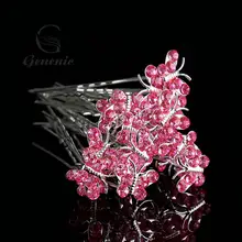 20 шт./лот, новейший специальный дизайн из горного хрусталя, заколки для волос с бабочкой, женские свадебные украшения для волос, хороший подарок