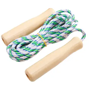 

HobbyLane Wooden Handle Skipping Rope Adjustable Skip Rope Competition Fitness Sports Equipment
