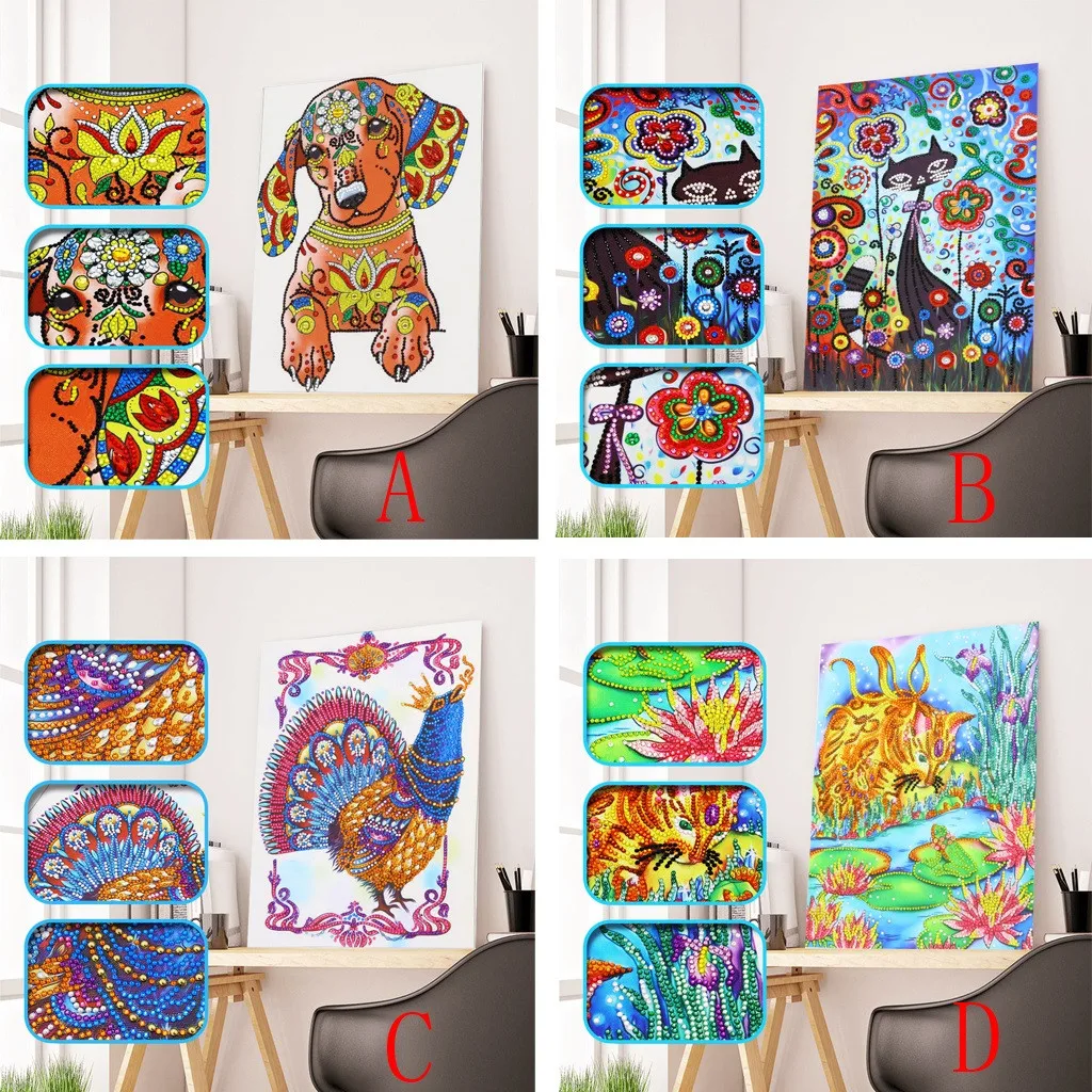 

Special Shaped Diamonds Painting DIY 5D Partial Drill Cross Stitch Kits Crystal household beautiful diy decorated diamond paint
