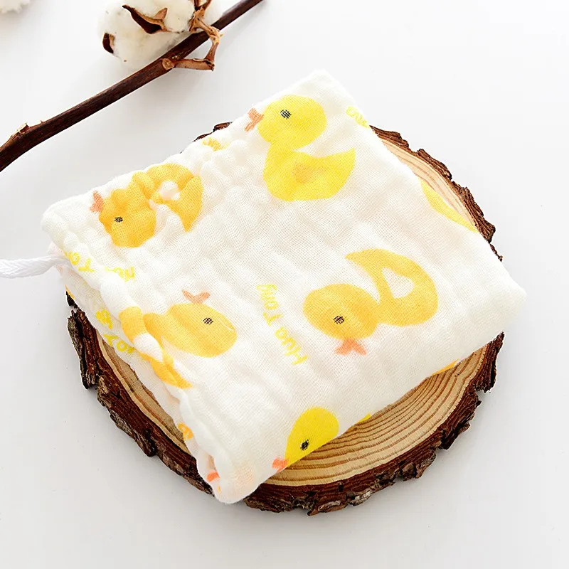 30*50 Gauze Muslin Organic cotton Baby Towels Infant Feeding Appease Face Cloth Square Wipe Wipe Handkerchief Scarf bath