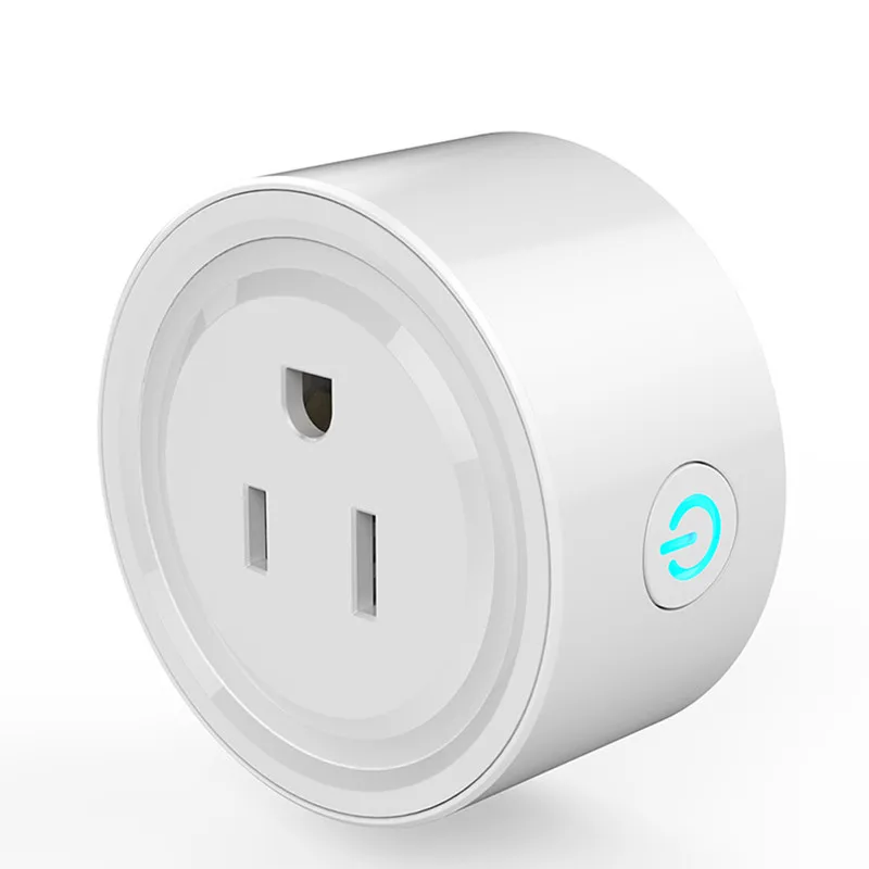 Mini US Wifi Smart Plug with Surge Protector 100-240V Voice Control Smart Power Socket Work with Alexa Google Home Tuya APP