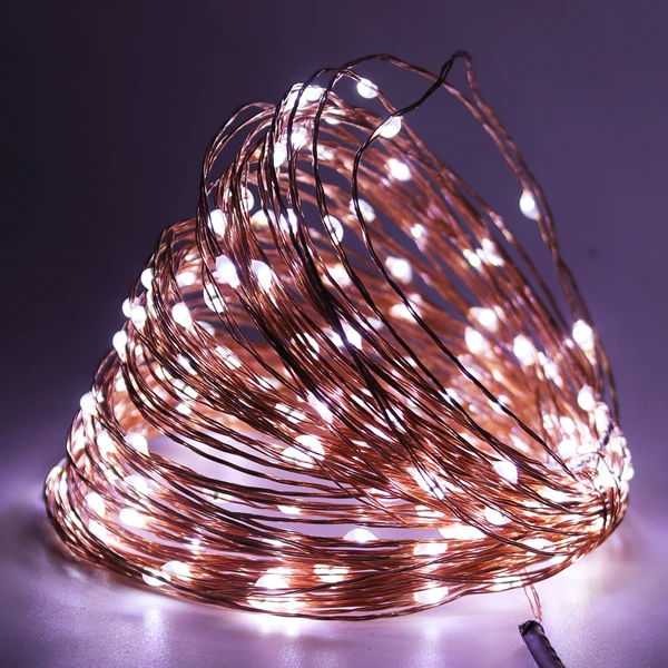 thumbnail image 1 of Cadena de luces LED de 12 V con regulador remoto, 10 m, 20 m, 30 m, 300 luces LED, color blanco cálido, RGB, kit para EE. UU., UE, Reino Unido, Australia, decoración para bodas y Navidad, 1 of 5