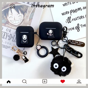 

Cute Cartoon Luxury Case for Apple Airpods Pro Case Bluetooth Earphone Accessories Cover for Airpods 1 2 3 Pandent Decor Keyring