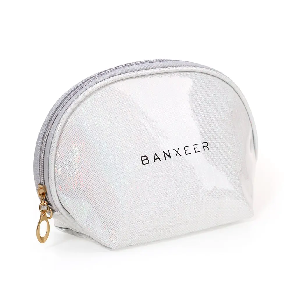 Fashion Makeup Storage Bag Silver Bc-12tzd Cosmetic Bag Non-toxic Waterproof Easy Clean Dry Cosmetic Bag