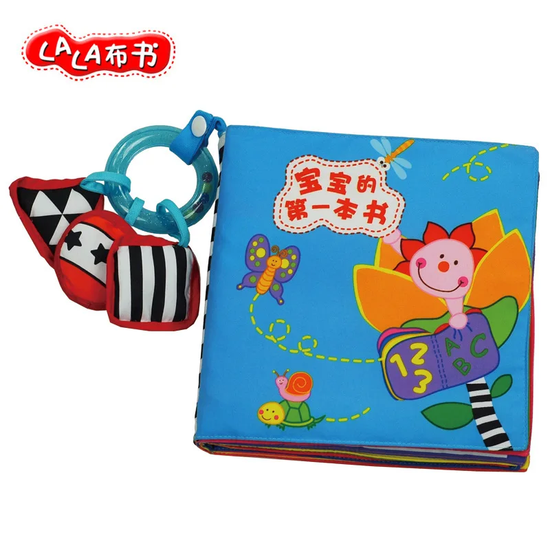 

Qiaoqiao Hand Cloth Book Baby Children ENLIGHTEN Educational Cloth Toys Stereo Book Early Childhood 0-3-6 Month Tear Rotten