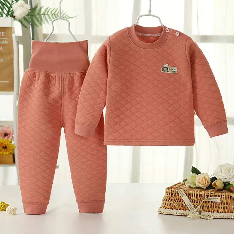 High waist 015 Puckcovi детская одежда «Человек-паук»; Детские пижамные комплект одежда для малышей набор пижам для мальчиков, 3 слоя, с завышенной талией, домашний костюм для малышей/младенцев/мальчиков костюмы - Цвет: High waist 015
