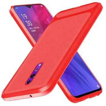 

30pcs/lot Anti-Shock Flexible Case For OPPO Reno Z Ultra Thin Carbon Fiber TPU Cover