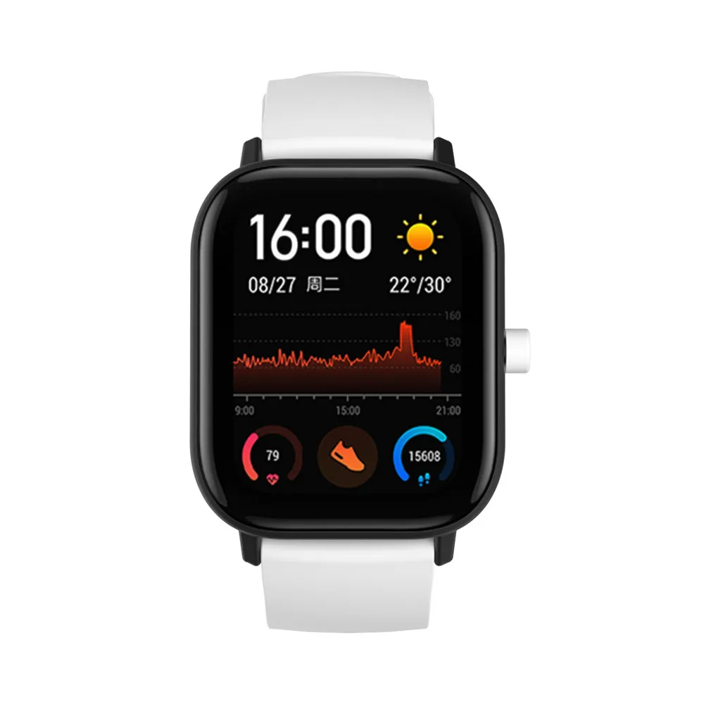 20 мм силиконовый ремешок для часов Huami Amazfit Bip GTS GTR 42 мм спортивный ремешок браслет для samsung Galaxy 42 мм Active2 gear S2