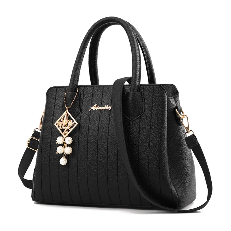 

2018 New Style Middle-aged WOMEN'S Bag Mommy Bag Versatile Middle-aged Large Bag Large Capacity Shoulder Handbag Factory Direct