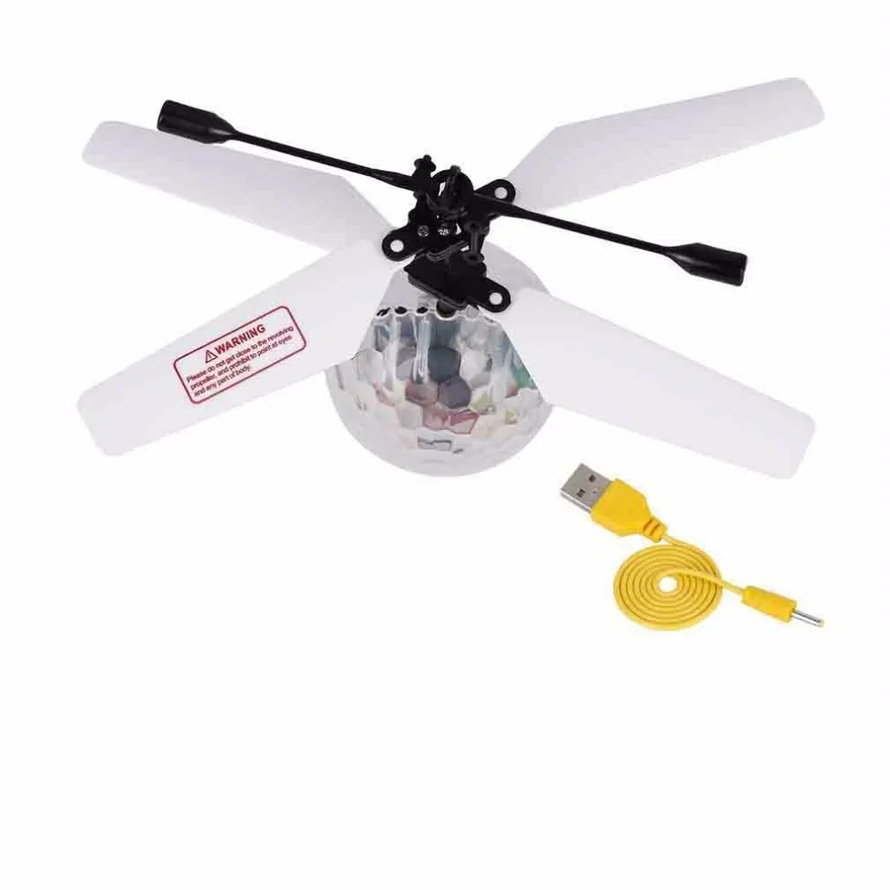 Красочный летающий мяч вертолет guiture сенсор НЛО Новинка анти-стресс Дрон встроенный USB зарядка вспышка светодиодный освещение игрушка для детей