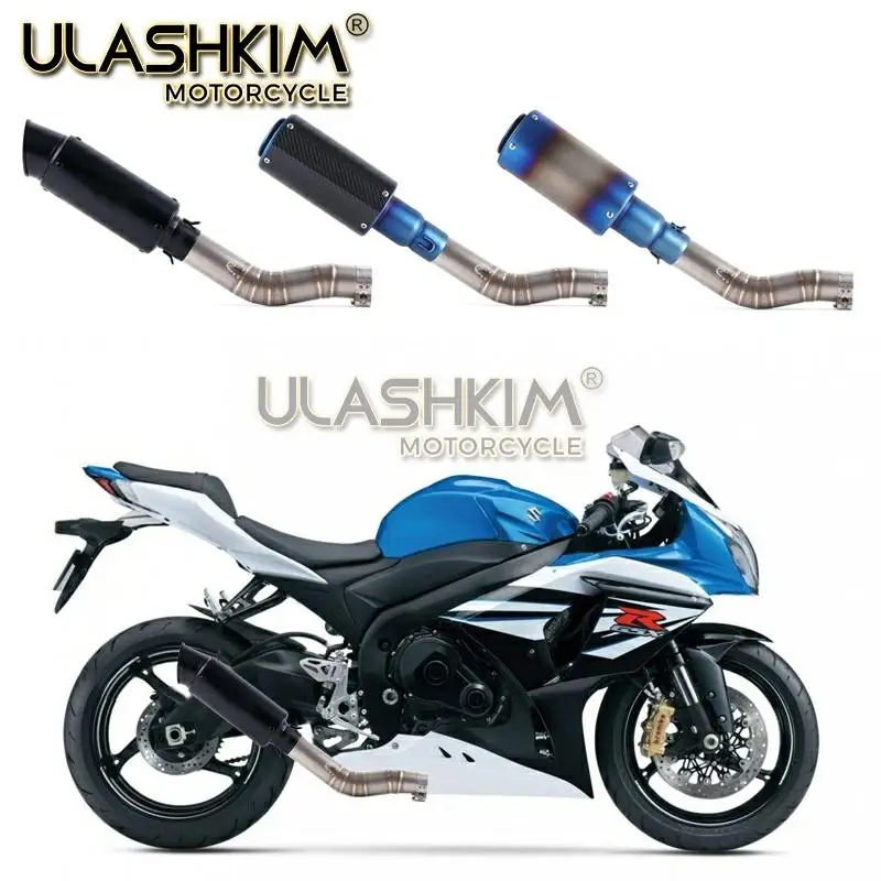 Мотоцикл Полная система выхлопа Escape slip on для suzuki GSXR1000 GSX R1000 GSXR 1000 среднего звенья трубы 2003-2006