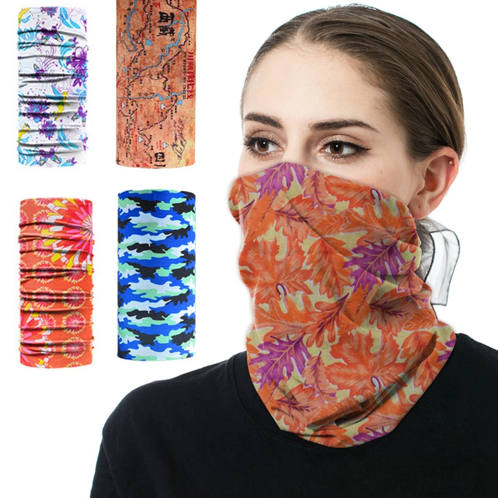 Magic Headwear Neck Warmer Men Women Headband Windproof Head Scarves Straight tubular Outdoor Cycling Bandanas