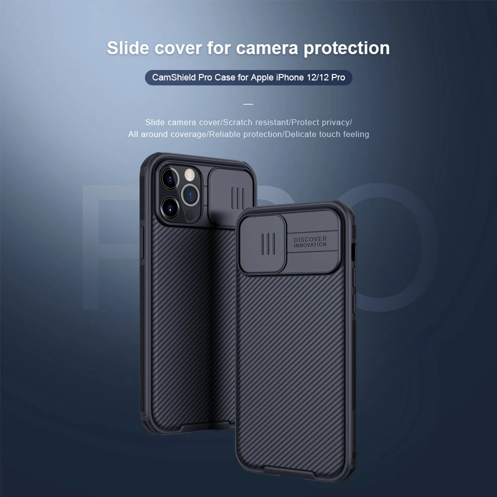 For iPhone 12 Pro Max Cases NILLKIN Camshield Pro Camera Protection Case shields For apple iphone 12 mini luxury Slide Cover