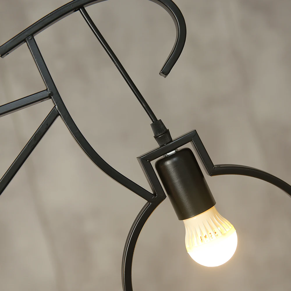 Скандинавская Ретро светодиодная люстра Светильники для гостиной с железным