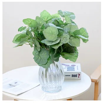 

Artificial begonia plant plastic hitom leaves fake plant for home garden decoration