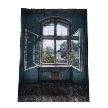 

5x7FT Vinyl Backdrop Photography Prop Retro Indoor Window Photo Background