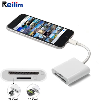 

SLR Micro USB SD Card reader TF card Camera adapter for iPhone iPad OTG Conversion Kit Cable for lightning phone