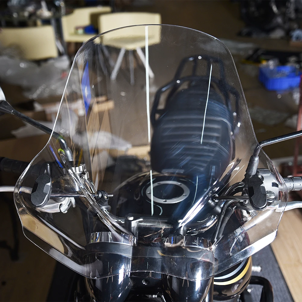 Motocicleta ajustável windscreen windshield defletor de vento