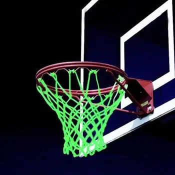 

Luminous Basketball Net Glowing Nylon Standard Basketball Hoop Shooting Training Green Backboard Rim Ball Mesh Net