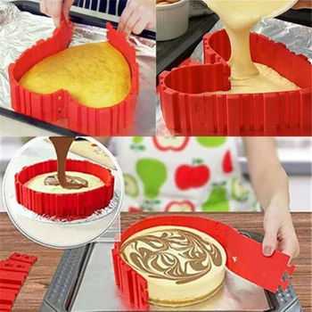 

Brand New Style 4Pc/Set Nonstick Silicone Cake Mold Magic Bake Snake DIY Silicone Cake Mould Baking Tools