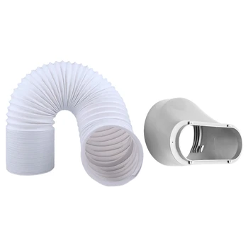

Portable Air Conditioner Exhaust Hose Replacement Tube & Exhaust Duct Interface Set-Hose 5.9 in Diameter 118 in Length