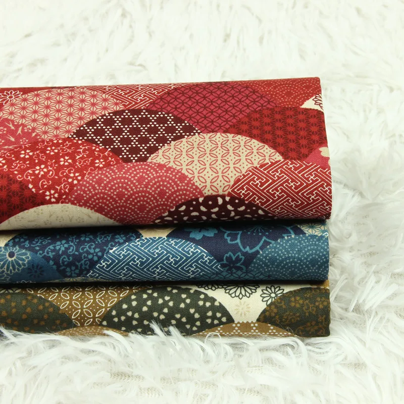

half yard thin cotton fabric soft breeze national wind print handmade DIY garment dress baby cloth 100% cotton T652