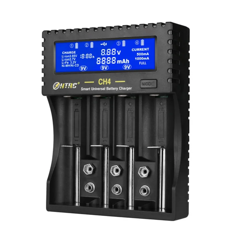 Buy Htrc Ch4 9v Smart Universal Battery Charger Liion Life Nimh