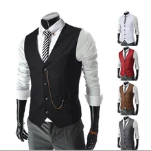 Новые продукты chun zhuang kuan, Мужской приталенный жилет для делового костюма, повседневный жилет, костюм, жилет 8671