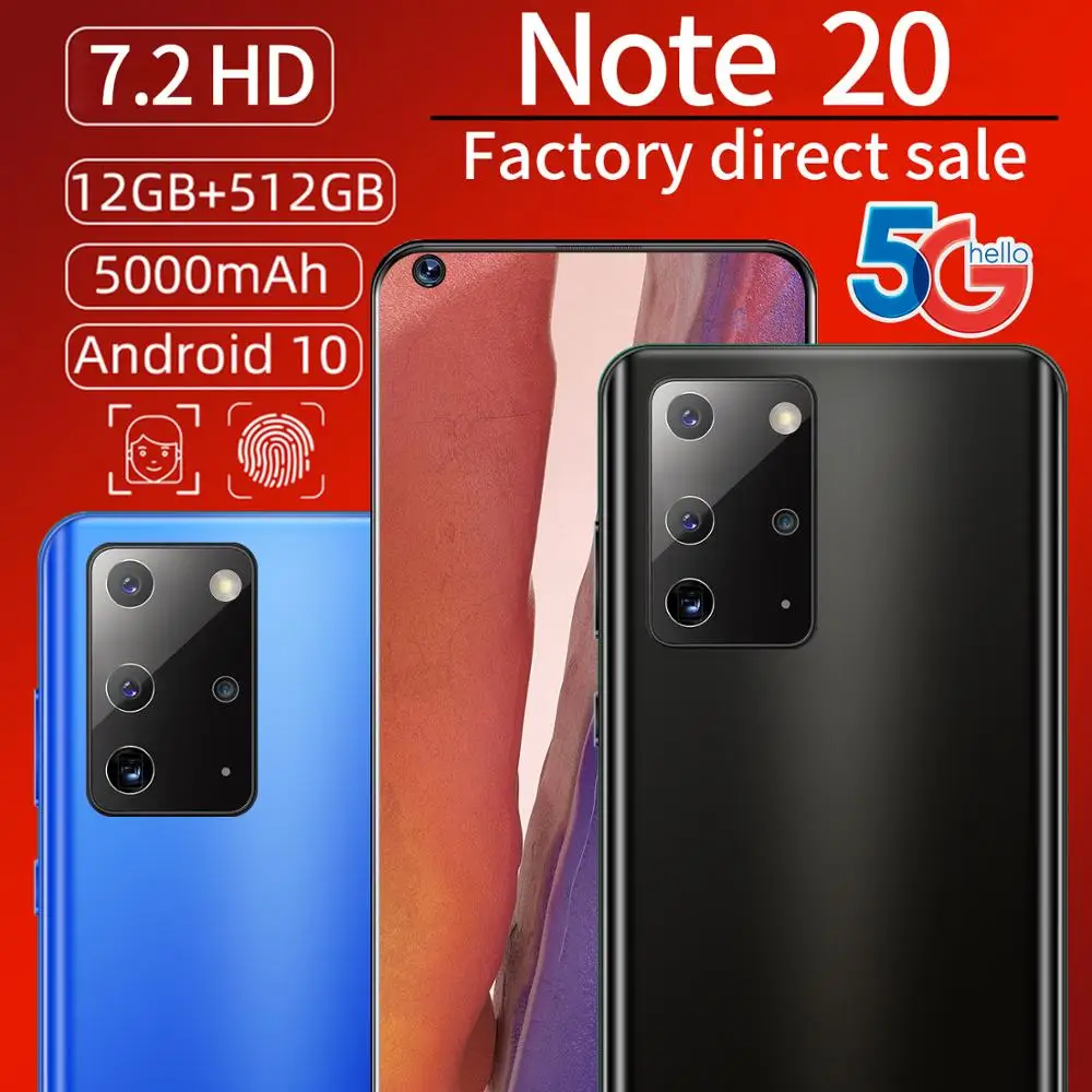 NOTE20 7.2Inch Global Version Mobilephone