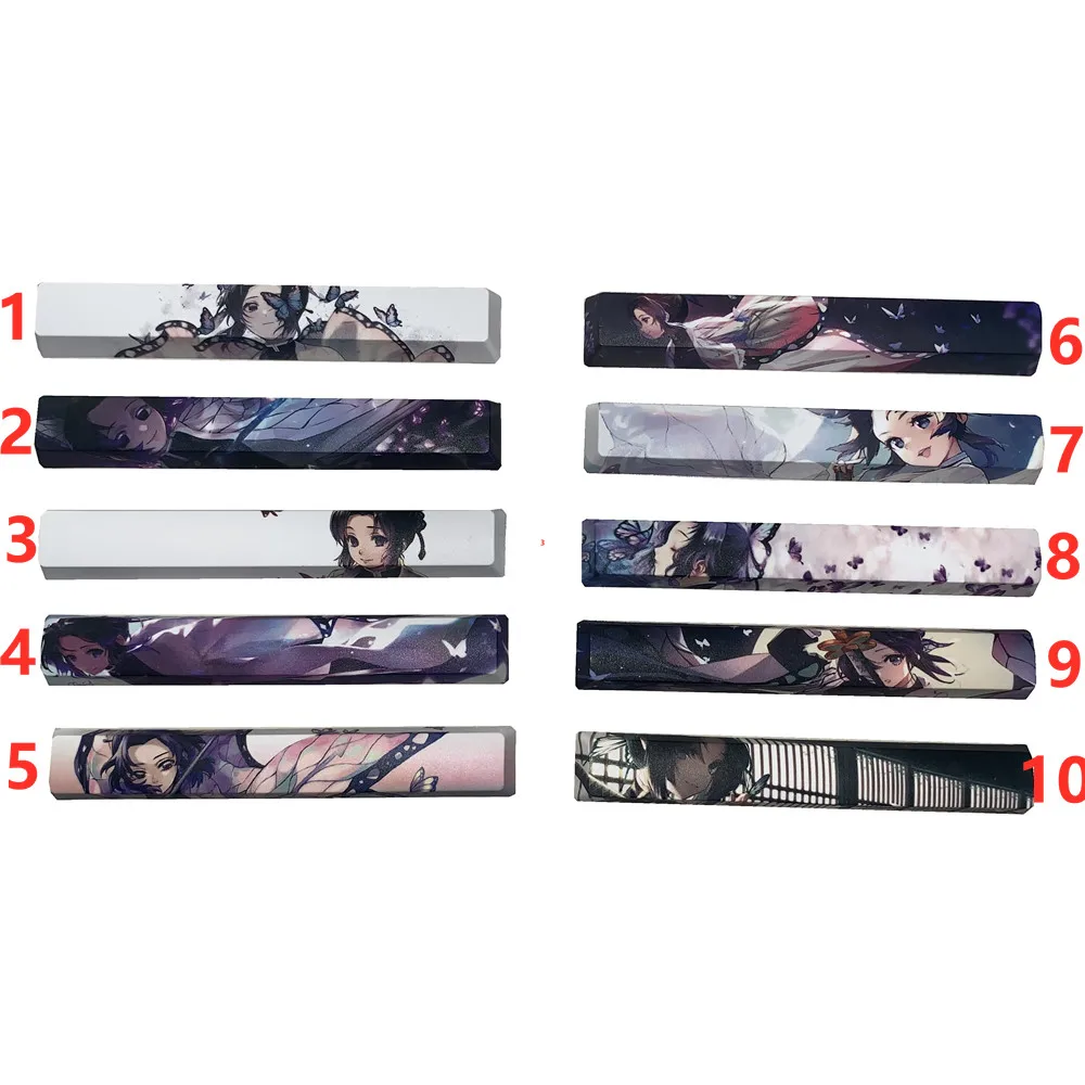 1 Pc Pbtdye Sublimation Keycap 6.25x/6.25u Spacer Key Cap Butterfly