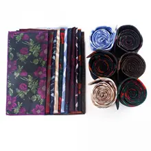 Shengzhou Галстук для мужчин, Повседневный, одинаковый цвет, бизнес, BEEKING, лавсановая пряжа, окрашенная с жаккардовым цветочным узором, тип галстука, набор