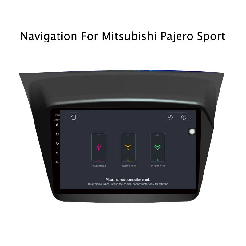 Best Ectwodvd 9inch Andriod 8.1 Car DVD GPS For Mitsubishi Pajero Sport 2013-2017 4G RAM 64G ROM CarPlay DSP 4G LTE with WIFI 8