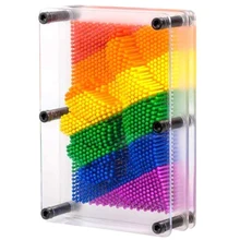 Красочная 3D булавка Художественная Скульптура булавка отпечаток игрушки ручной формы доска игрушка подарок для детей взрослых креативная художественная игрушка настольная офисная игрушка#30