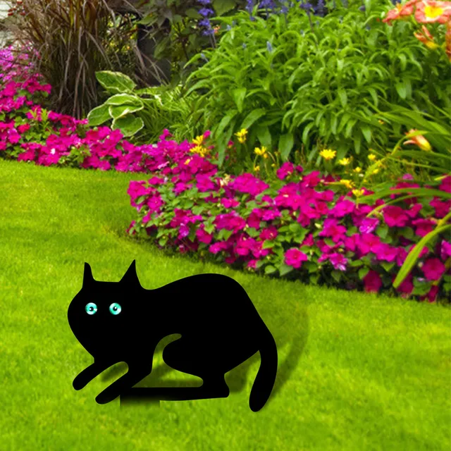 Macska Kerti Tét Valósághű Vízálló Állati Dekoráció Az Udvarok Háztáji Pázsitjainak Újrafelhasználható Időjárásálló Dekorációja - Image 2