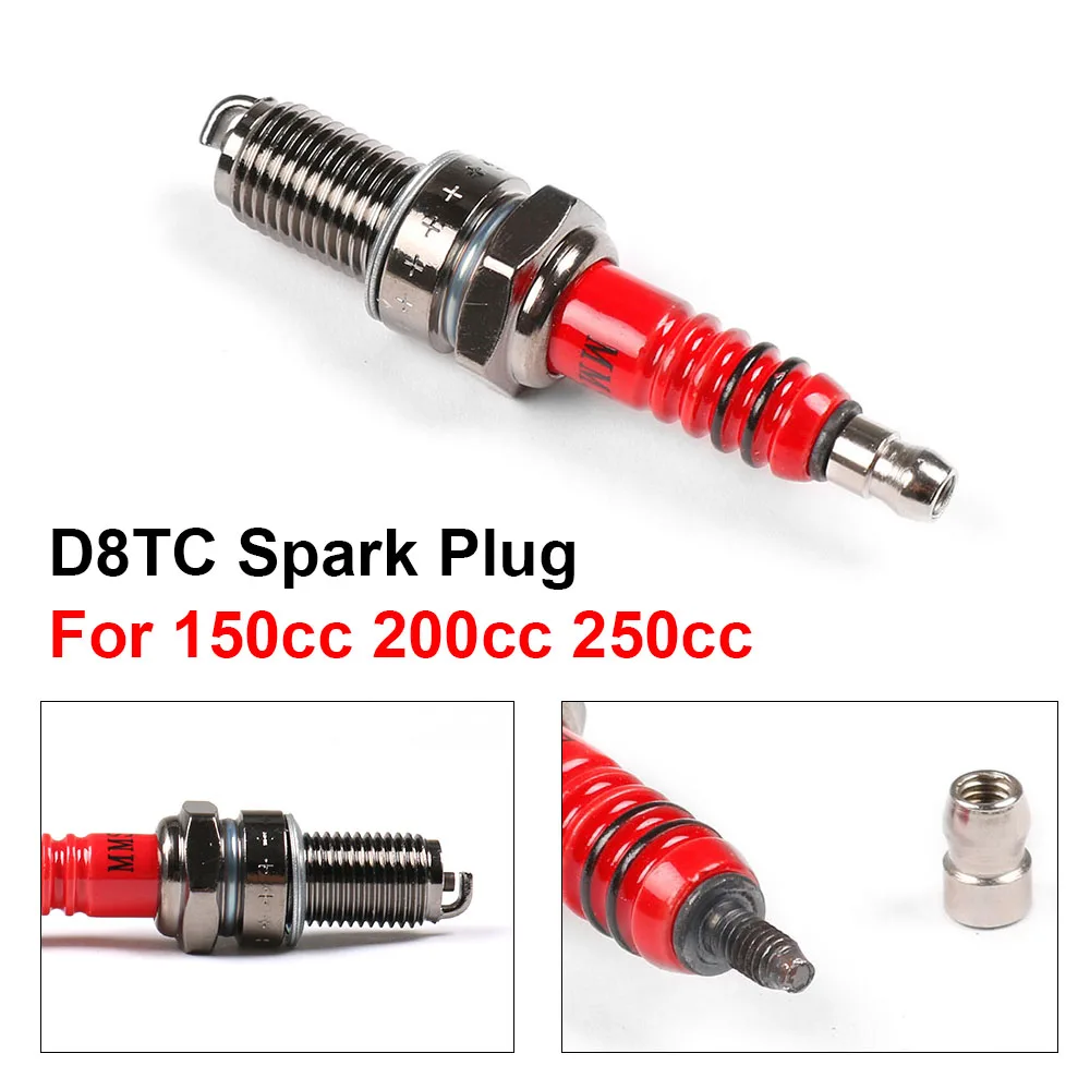 

Racing D8TC Spark Plug For 150cc 200cc 250cc Dirt Bike ATV Moped Buggy Go Kart Scooter