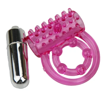 double Penis Rings vibrattor for man delay cockring Enhance lasting Cock ball adult sex toys Clitoris stimulate Utensils Massage 4