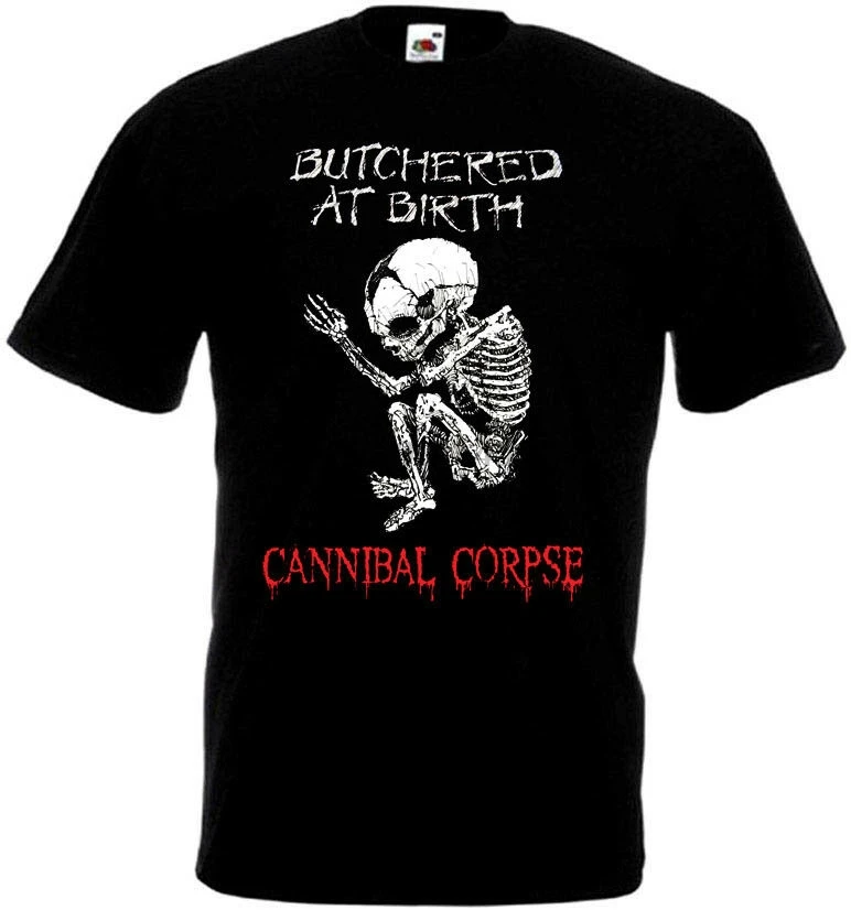 Cannibal Corpse Butchered At Birth v3 футболка black death metal Размеры S-5XL (2) | Мужская одежда