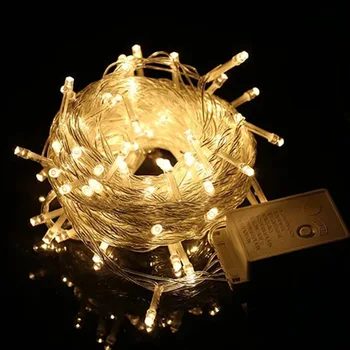 

Popular Led Lamp String Waterproof Engineering Small Colored Lamp 10 Meter Copper Wire Lamp String Star Lamp Festival Decoration