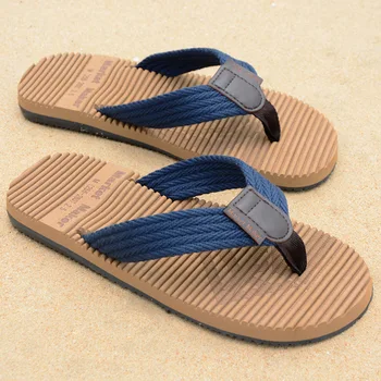 

Men Summer Flip Flops Beach Sandals Anti-slip Casual Flats Slides High Quality Slippers Home Shower Shoes Lightweight Slippers