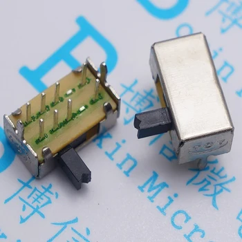 

Toggle switch SK-23D07V (2P3T) G4, handle height 4mm 8-pin 3 gear SK23D07VG4