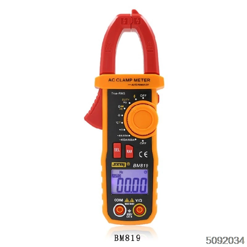 BM818/BM819 Цифровой мультиметр клещи Авто Диапазон измерительный вольтметр - Цвет: 1AA801395-819